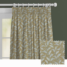 Eildon Printed Made to Measure Curtains Mustard patterned fashion rug  