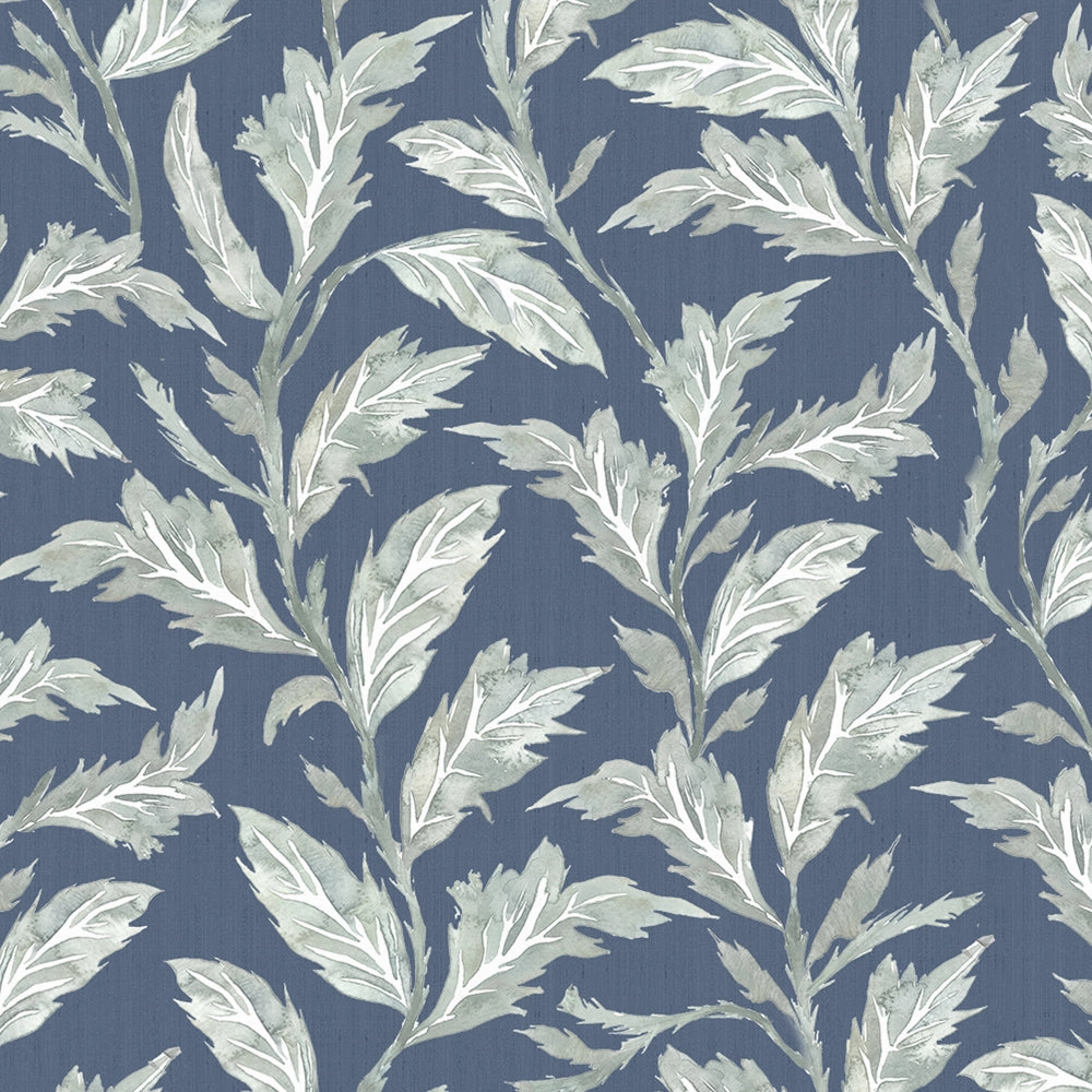 Eildon Printed Made to Measure Curtains Navy