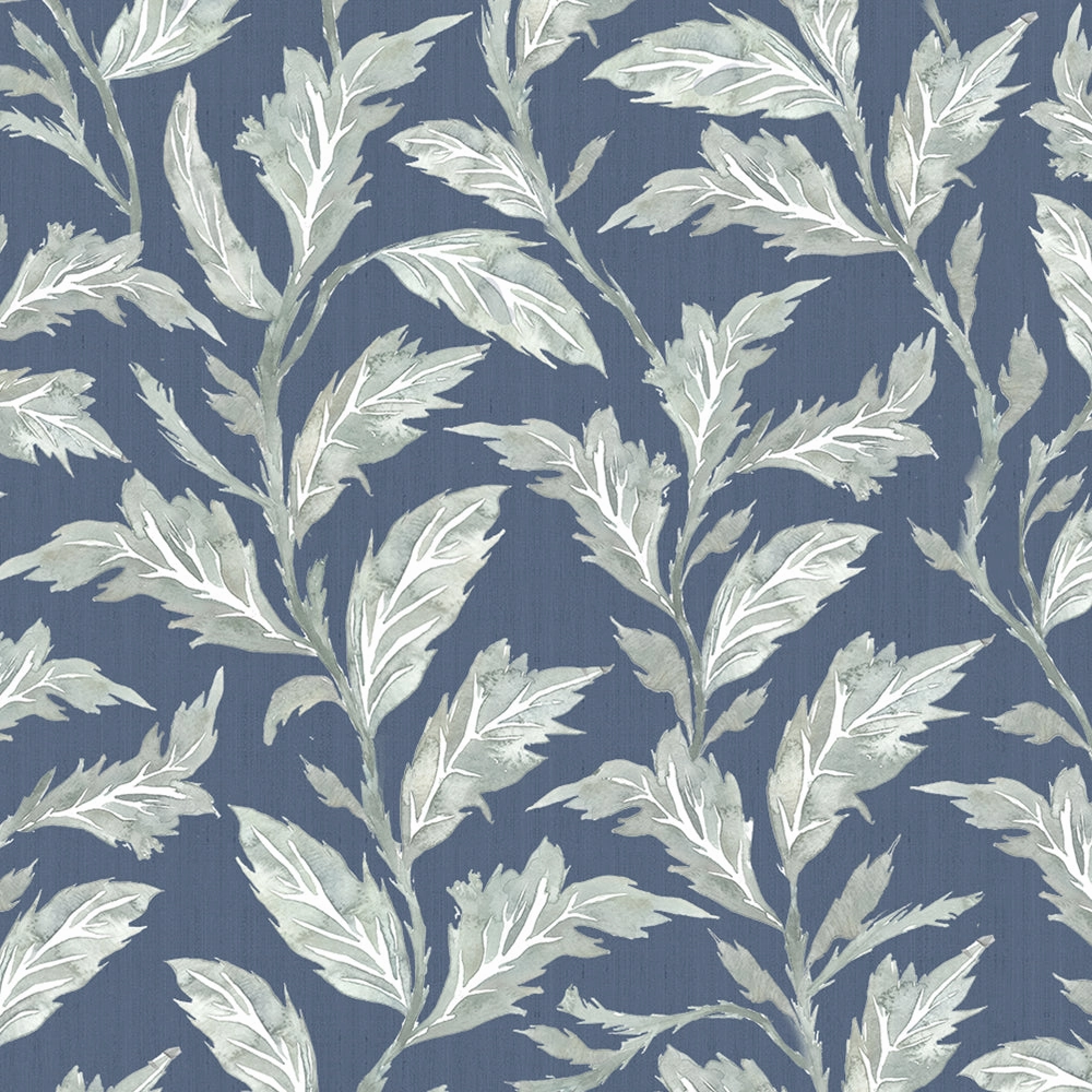 Eildon Printed Made to Measure Curtains Navy