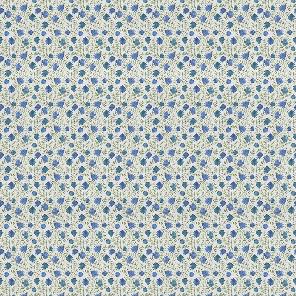 Elai Printed Cotton Fabric (By The Metre) Denim