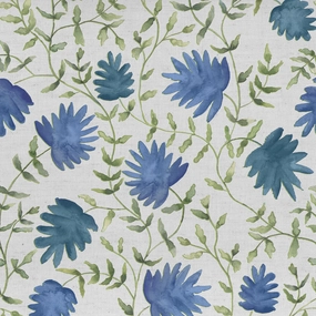 Elai Printed Cotton Fabric (By The Metre) Denim elegant table cloth  