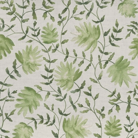 Elai Printed Cotton Fabric (By The Metre) Sage elegant table cloth  
