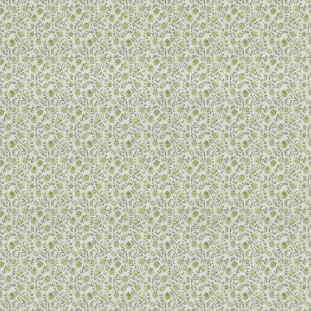 Elai Printed Cotton Fabric (By The Metre) Sage
