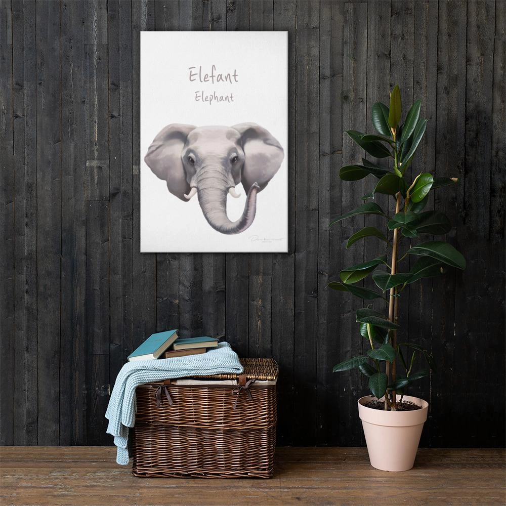Elephant - canvas