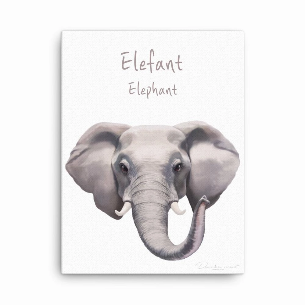 Elephant - canvas canvas mural art