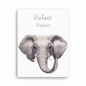 Elephant - canvas canvas mural art