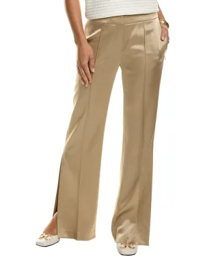Elie Tahari Satin-Seitenschlitzhose