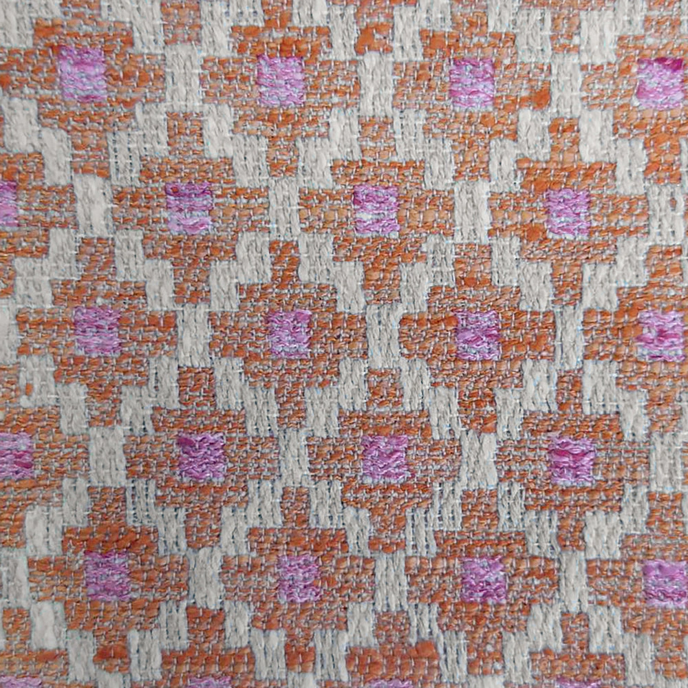 Elmore Woven Jacquard Fabric (By The Metre) Russet elegant table cloth  