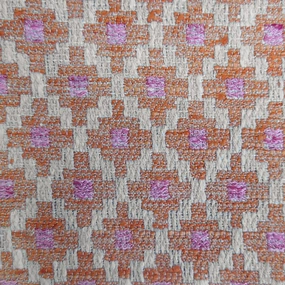 Elmore Woven Jacquard Fabric (By The Metre) Russet elegant table cloth  