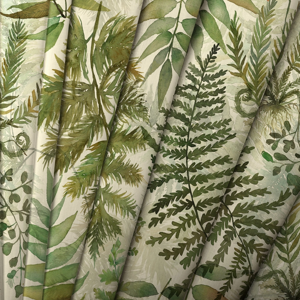 Elowen Printed Cotton Fabric (By The Metre) Linen