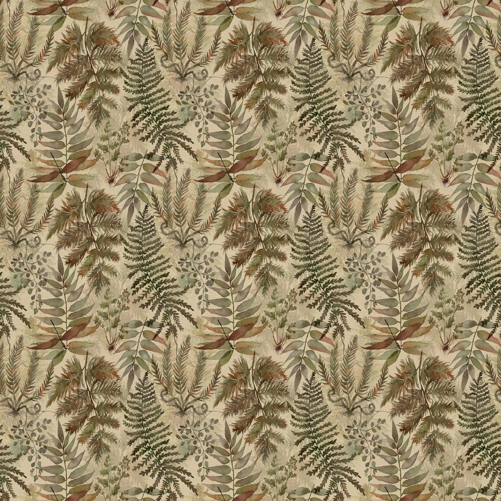 Elowen Printed Cotton Fabric (By The Metre) Mulberry