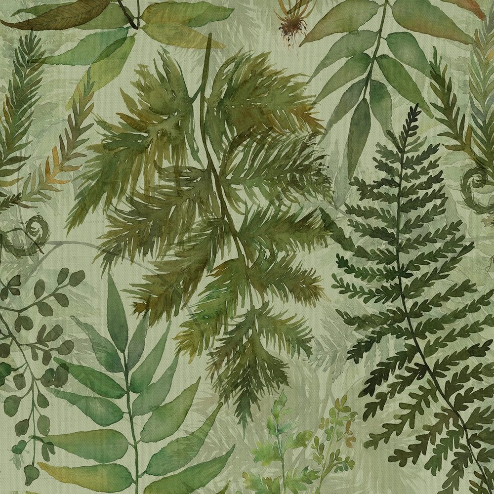 Elowen Printed Cotton Fabric (By The Metre) Sage elegant table cloth  