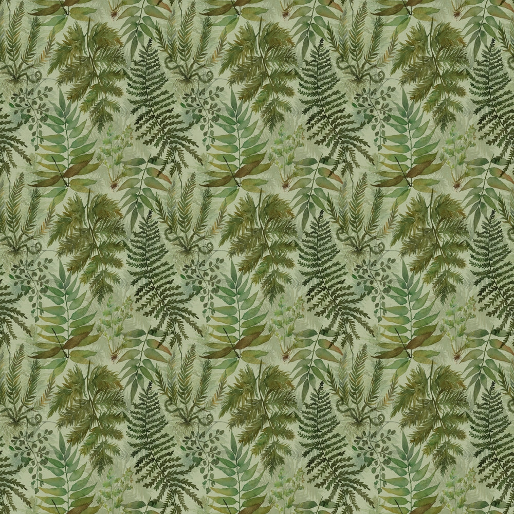 Elowen Printed Cotton Fabric (By The Metre) Sage