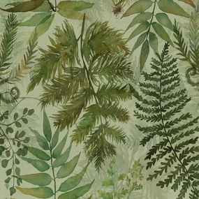 Elowen Printed Cotton Fabric (By The Metre) Sage elegant table cloth  