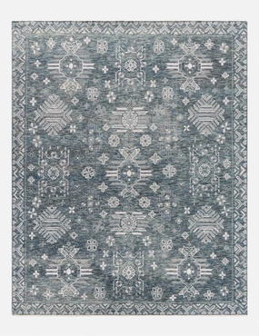 Elspeth Hand-Knotted Wool-Blend Rug trendy fashion rug