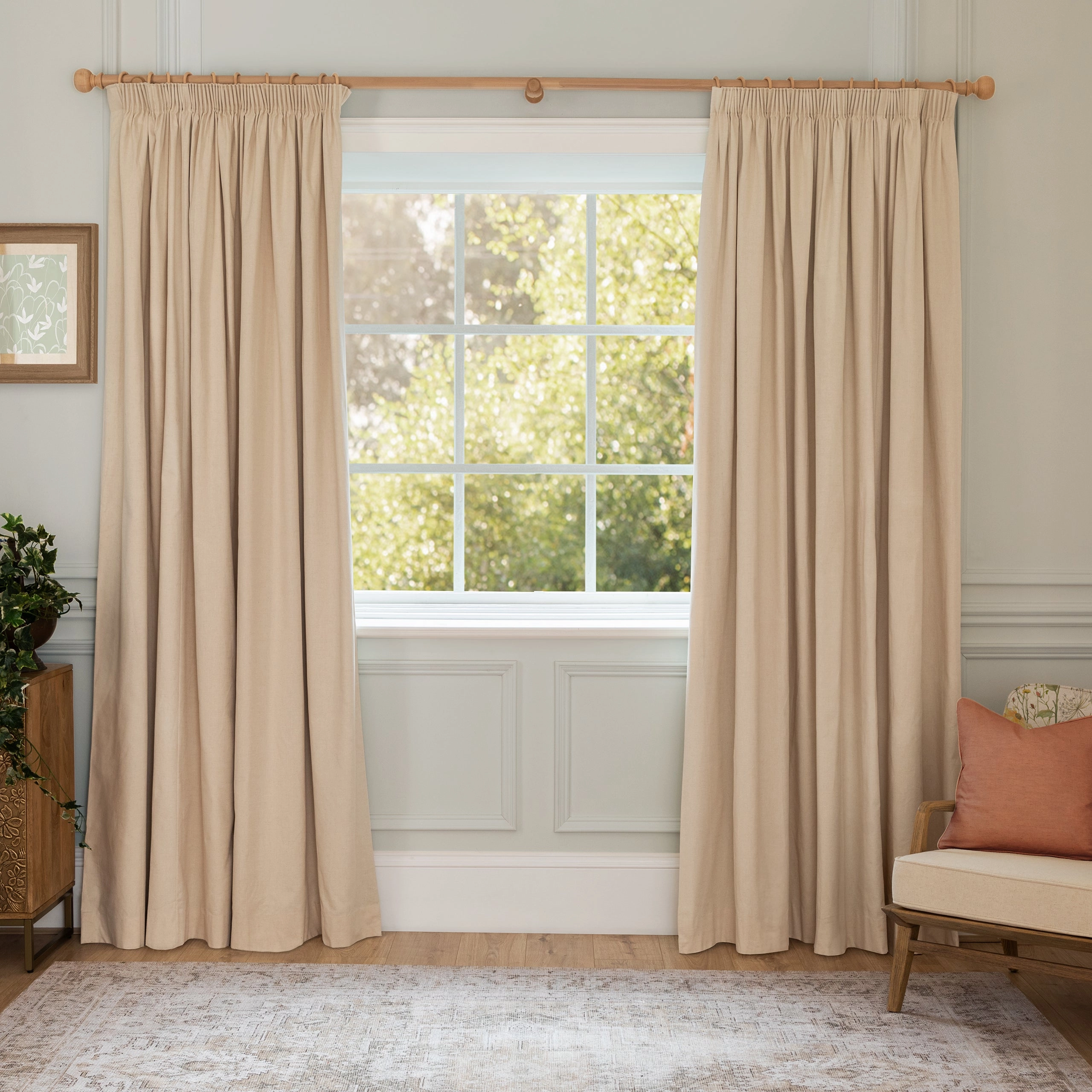 Elysium Printed Made to Measure Curtains Gold
