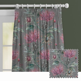 Elysium Printed Made to Measure Curtains Onyx patterned fashion rug  