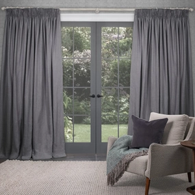 Emilio Woven Pencil Pleat Curtains Fossil patterned fashion rug  