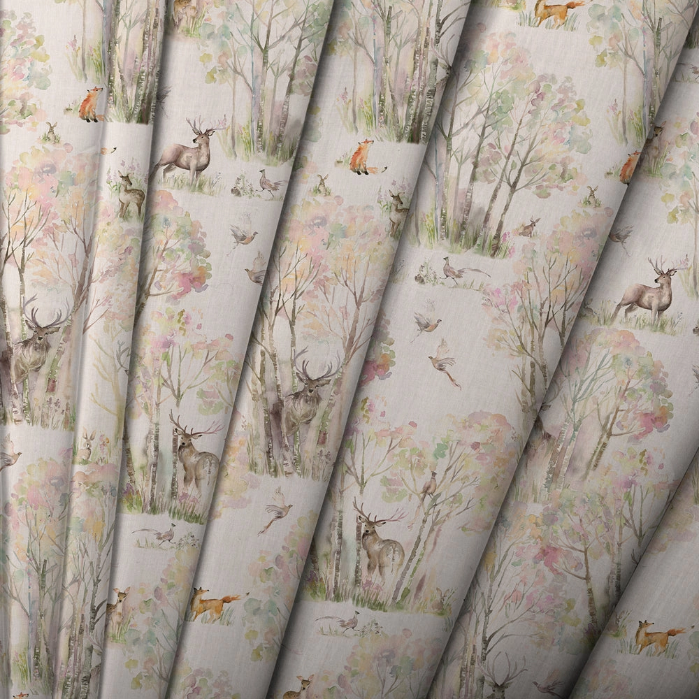 Enchanted Forest Printed Made to Measure Curtains Linen