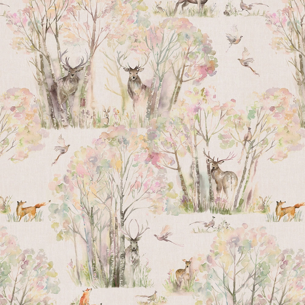 Enchanted Forest Printed Made to Measure Curtains Linen