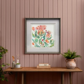 Enchanting Thistle Framed Print Nut patterned fashion rug  