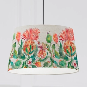 Enchanting Thistle Quintus Taper Lamp Shade Marigold patterned fashion rug  