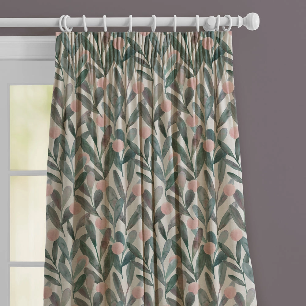 Enso Printed Made to Measure Curtains Granite
