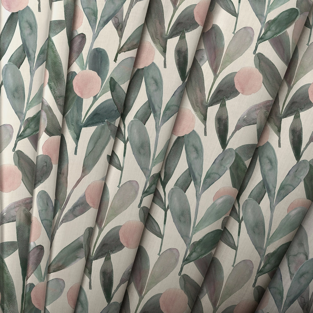 Enso Printed Made to Measure Curtains Granite