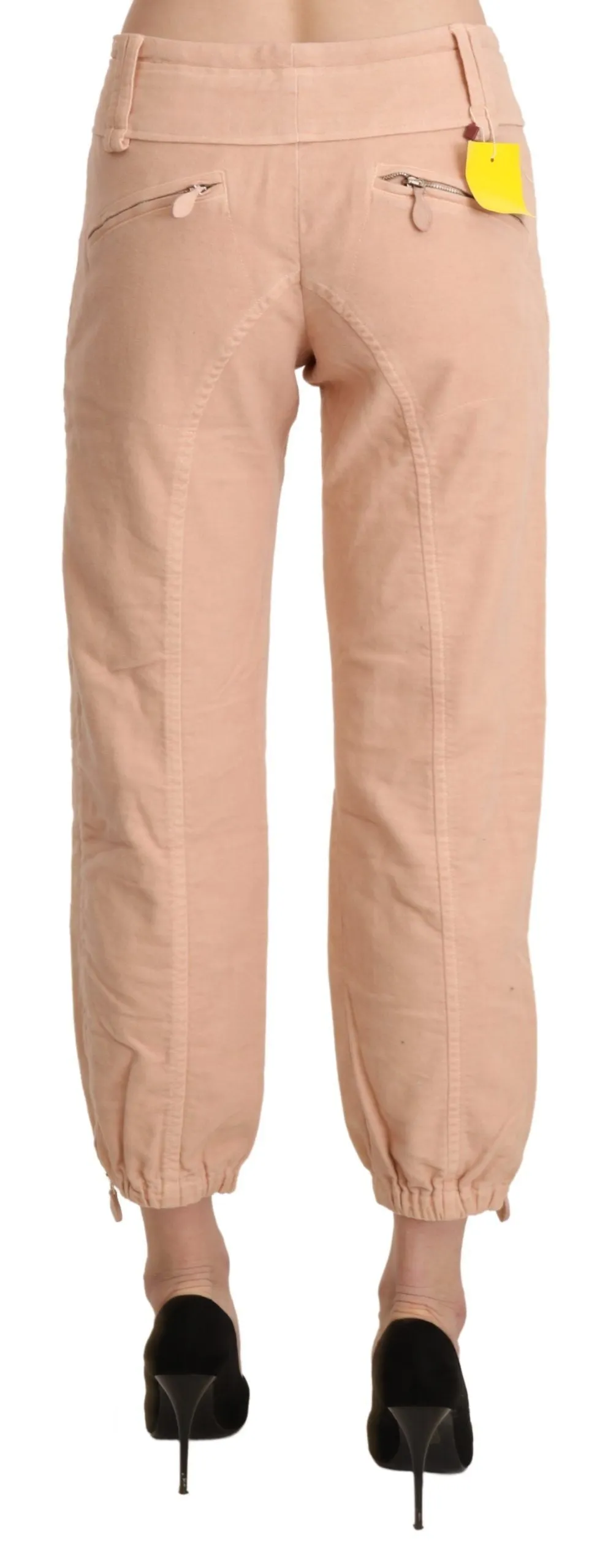 Ermanno Scervino Mid Waist Cropped Baumwollhose Damen