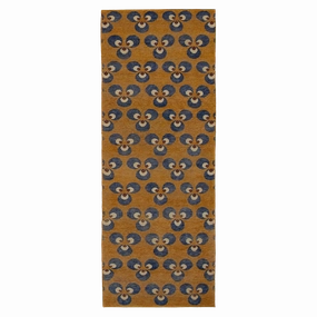 Esme Orange/Blue minimalist everyday rug