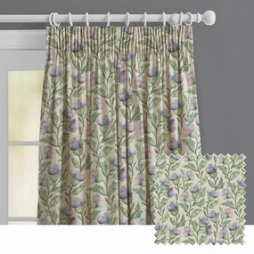 Ettrick Printed Made to Measure Curtains Heather patterned fashion rug  