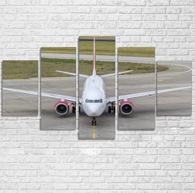 Face to Face with Boeing 737 Printed Multiple Canvas Poster canvas mural art