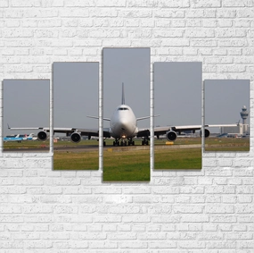 Face to Face with Boeing 747 Printed Multiple Canvas Poster canvas mural art