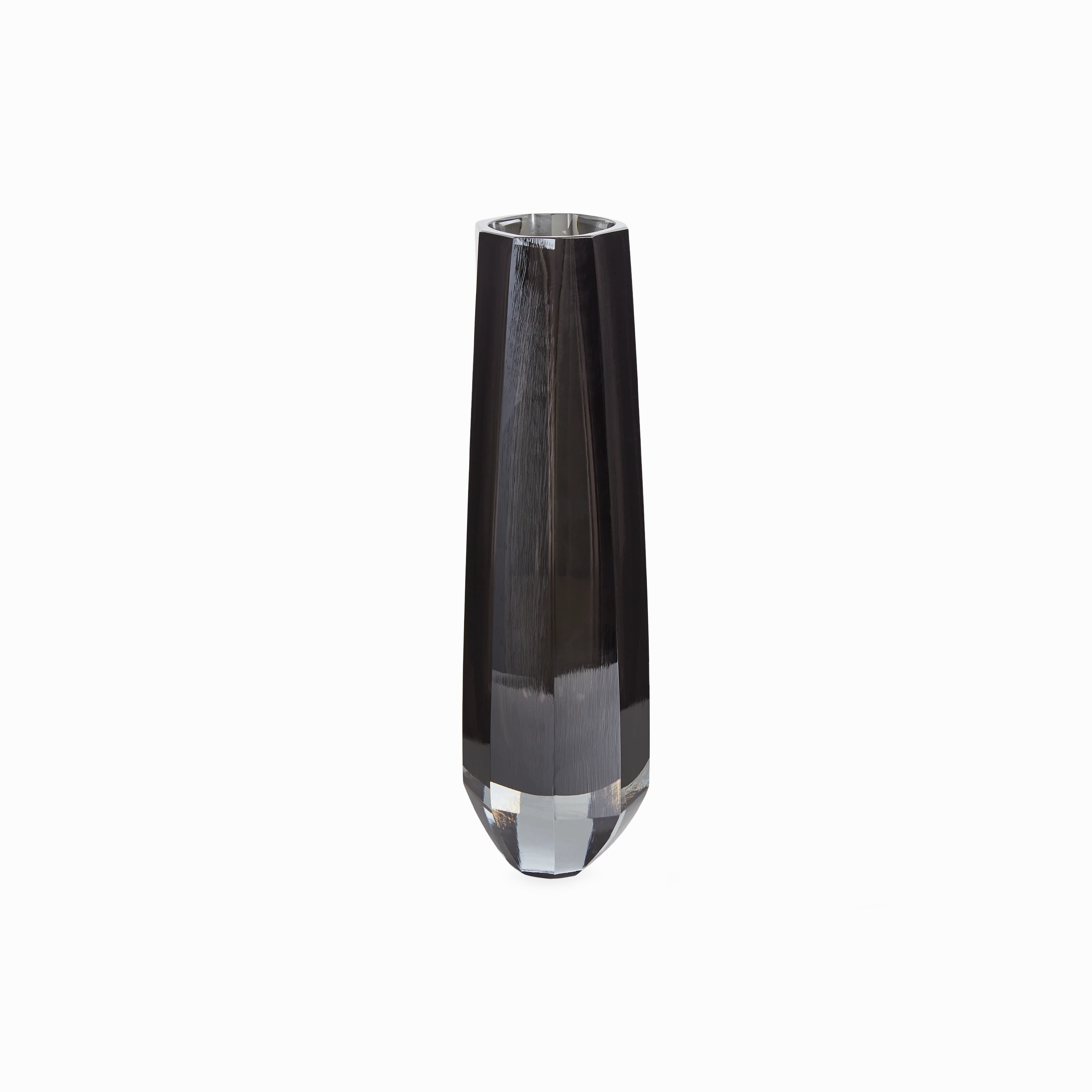 Faceted Glass Vase