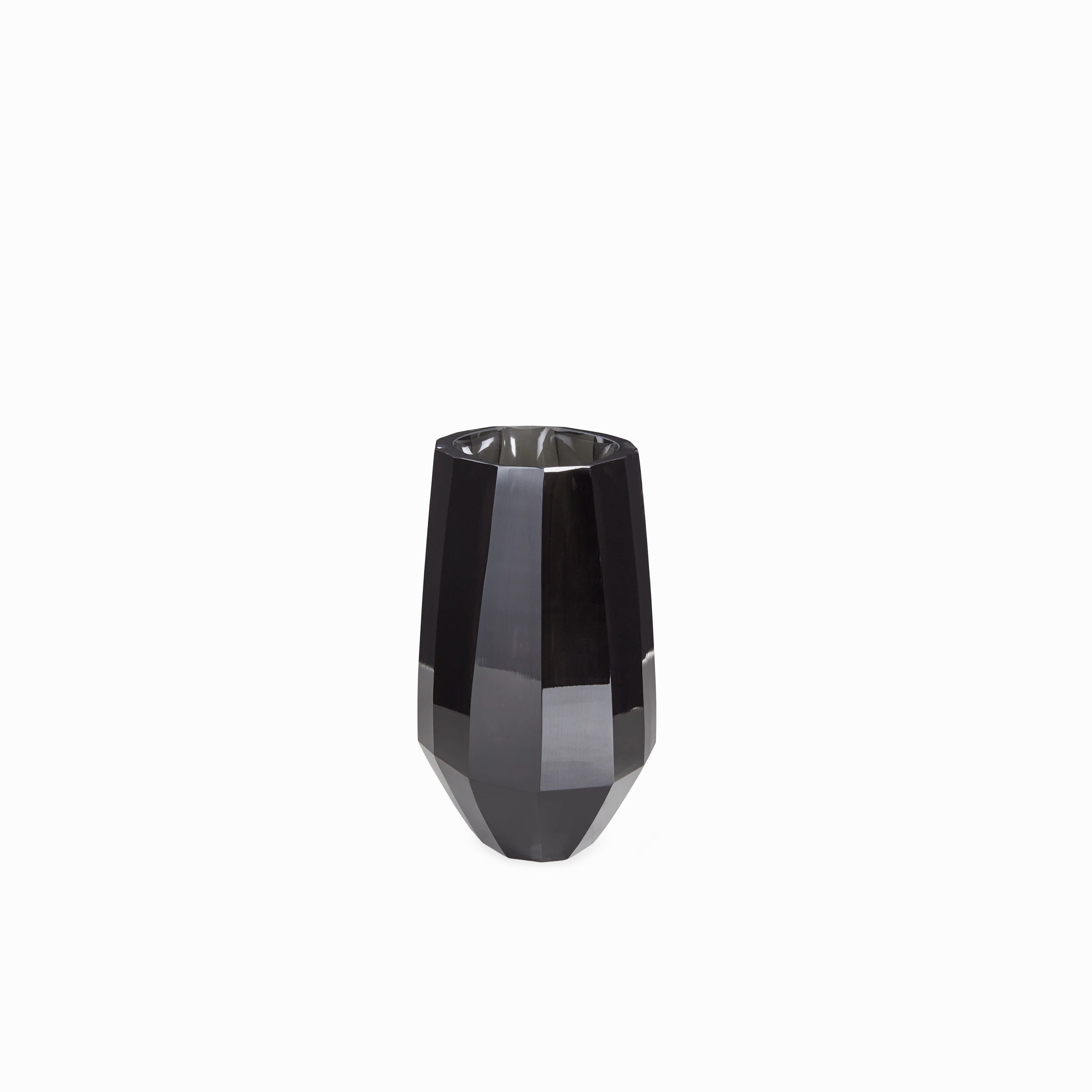 Faceted Glass Vase