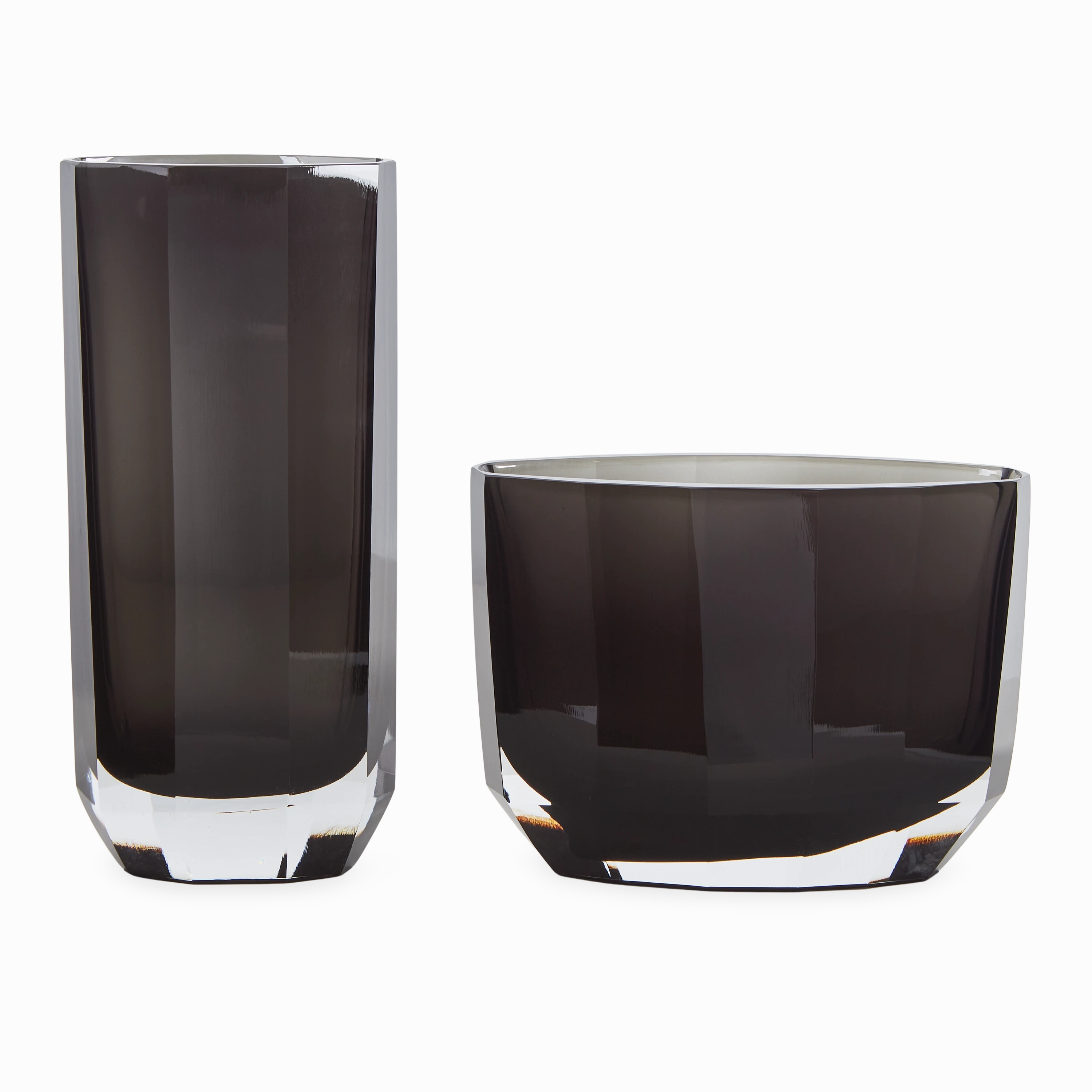 Faceted Glass Vase elegant wall decor