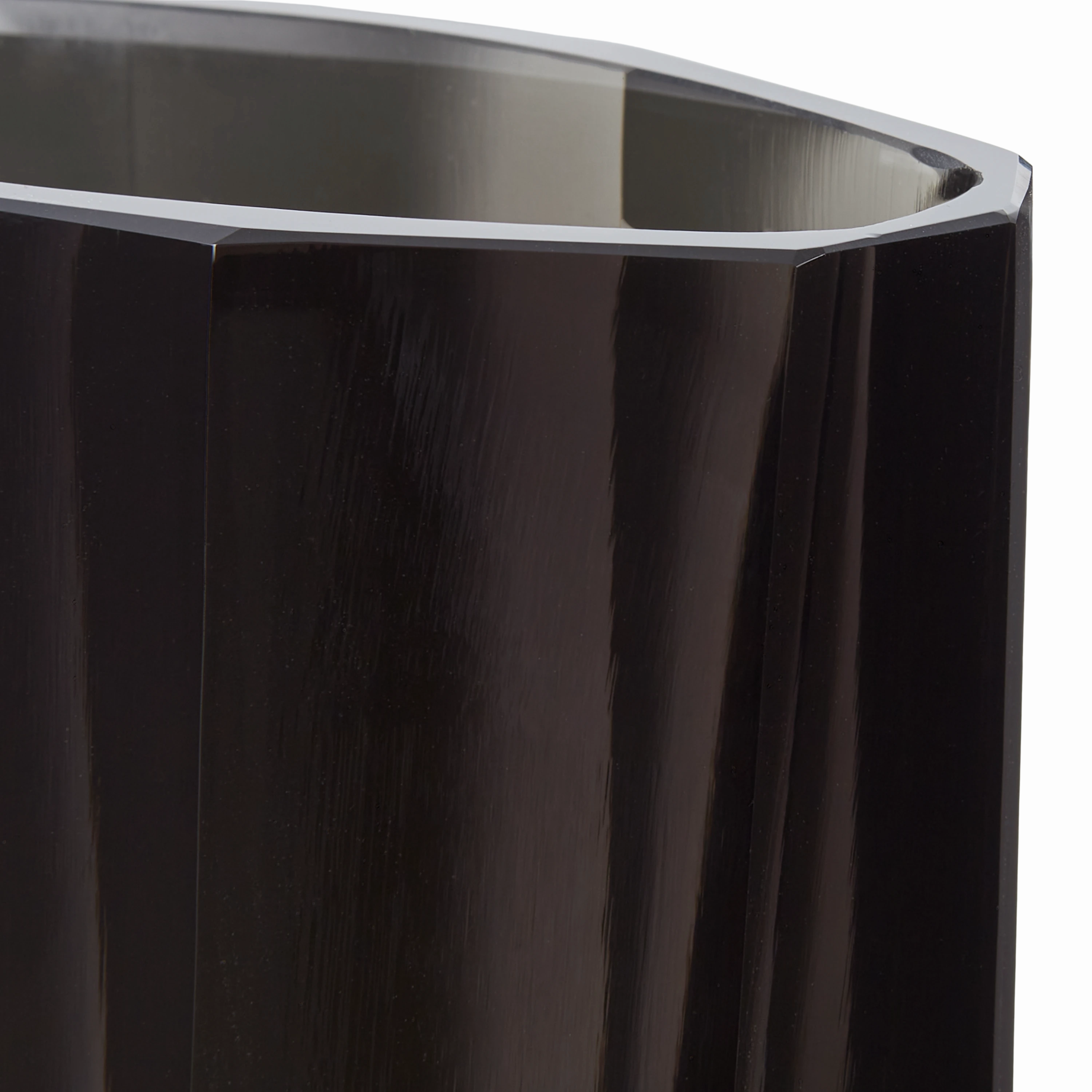 Faceted Glass Vase