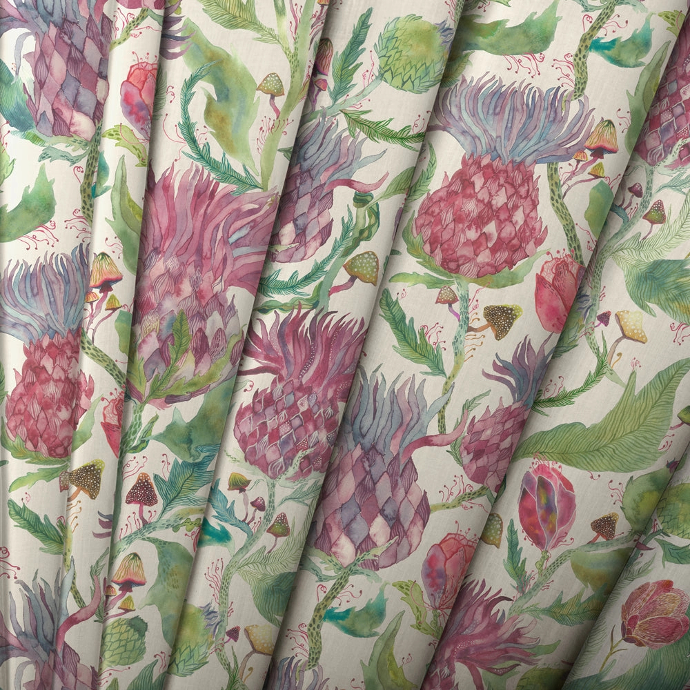 Fairytale Bristles Printed Cotton Fabric (By The Metre) Dawn