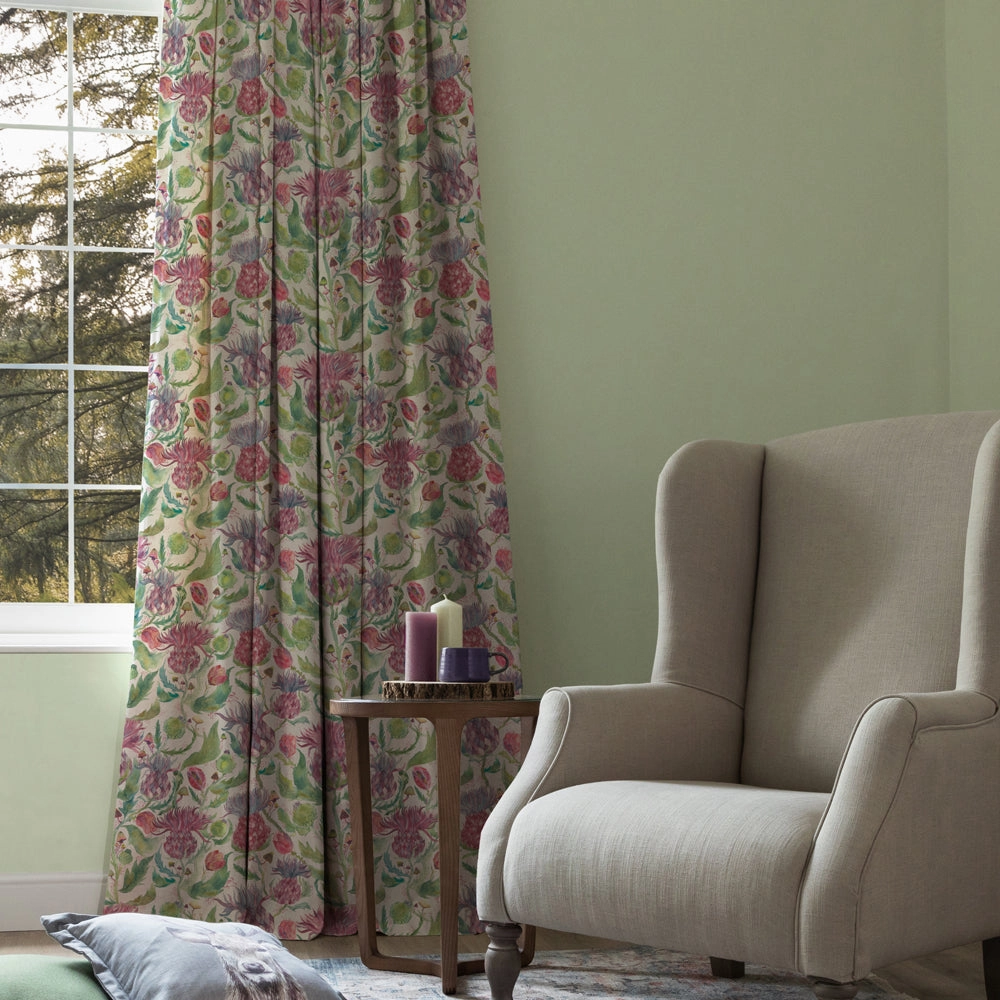 Fairytale Bristles Printed Cotton Fabric (By The Metre) Dawn