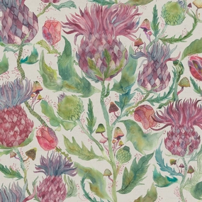 Fairytale Bristles Printed Cotton Fabric (By The Metre) Dawn elegant table cloth  