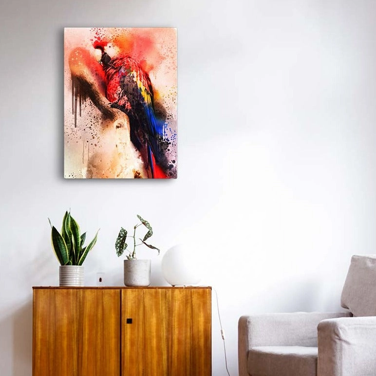 Fantasy parrot - canvas