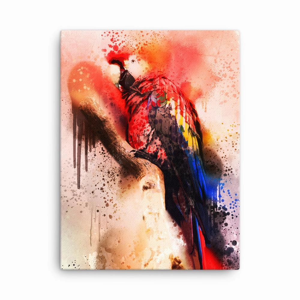 Fantasy parrot - canvas canvas mural art