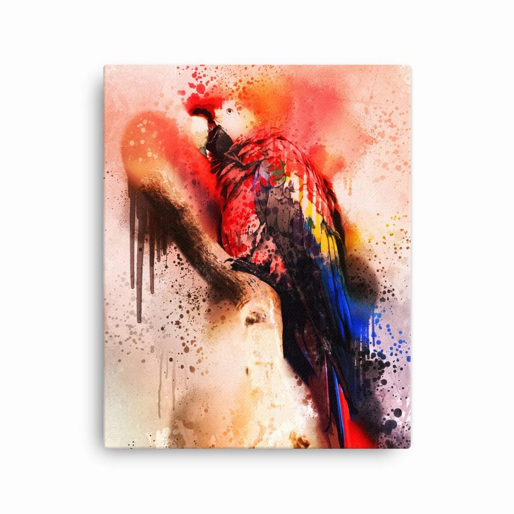 Fantasy parrot - canvas