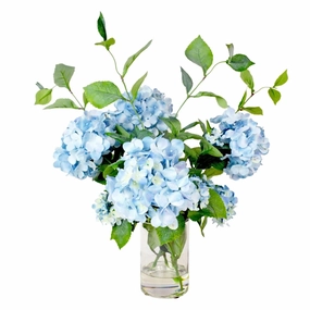 Faux Blue Hydrangeas Arrangement home display ornament