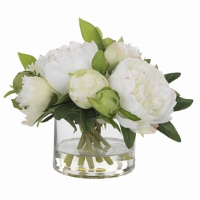 Faux Garden Peony Bouquet home display ornament