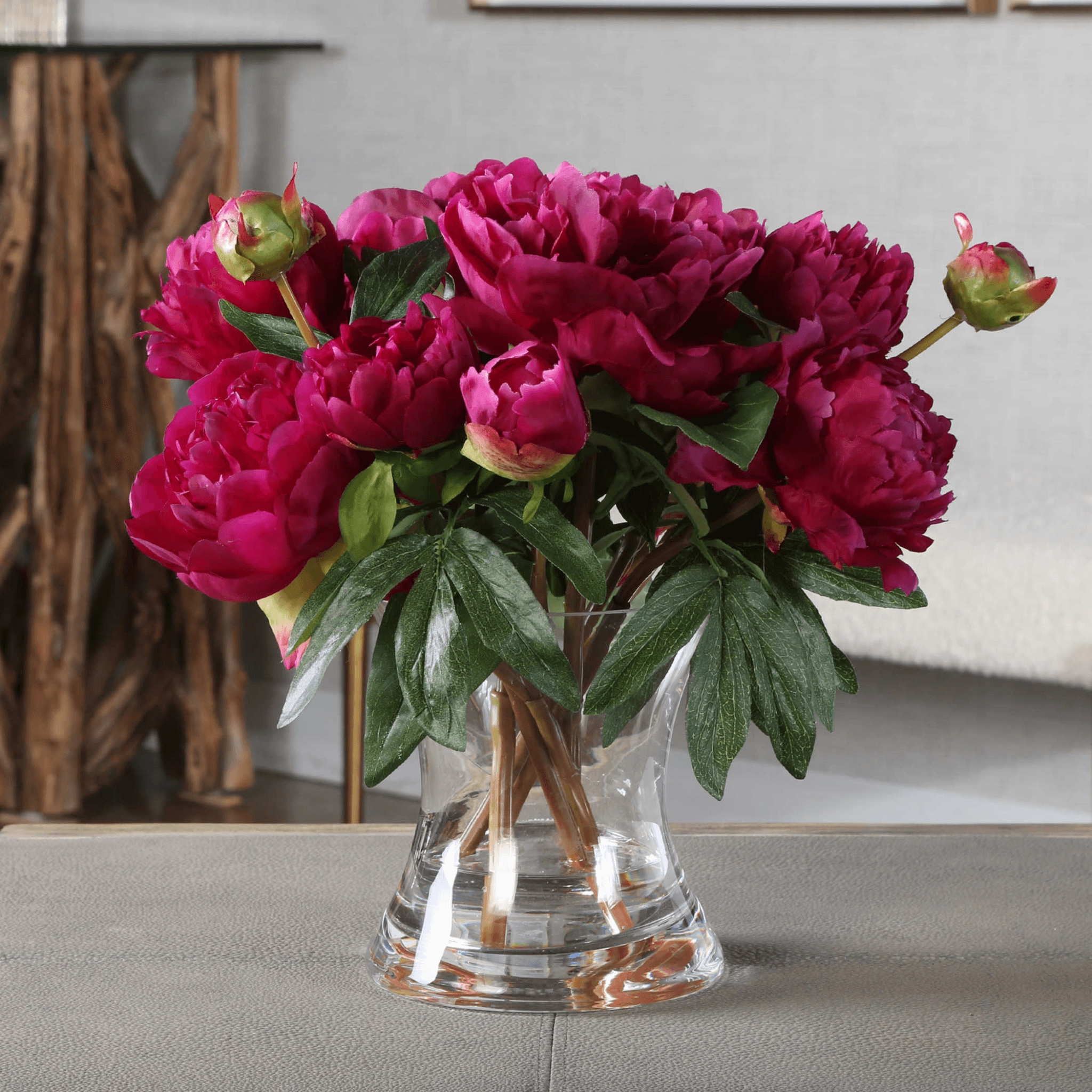 Faux Prima Peony Bouquet