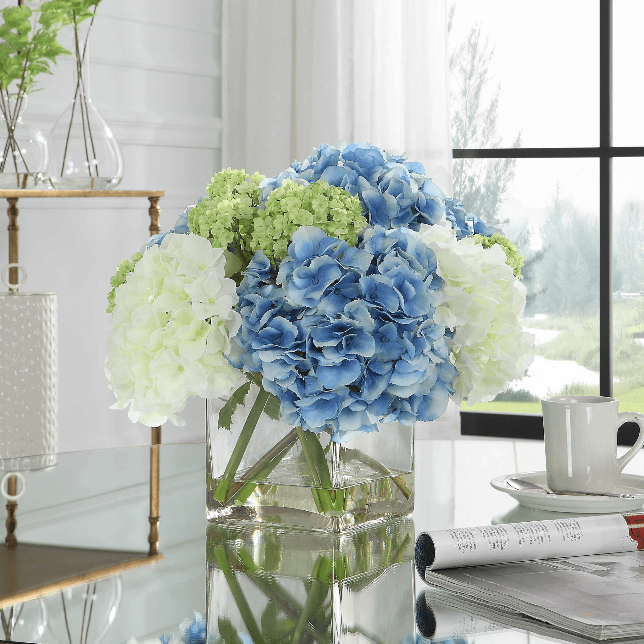 Faux Providence Hydrangea Bouquet