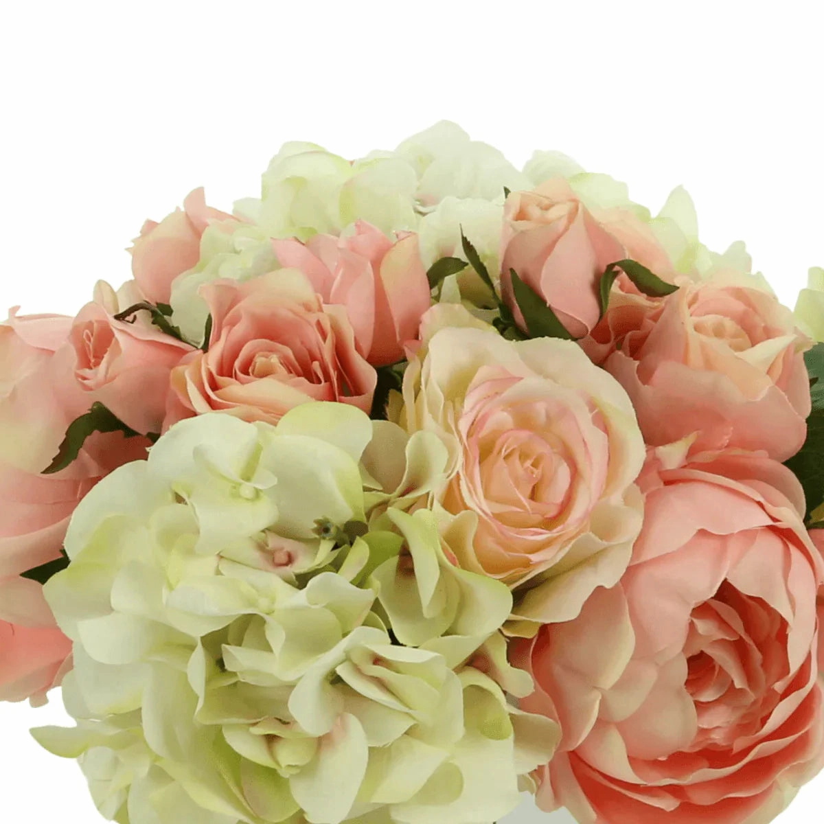 Faux Rose, Peony & Hydrangea Arrangement