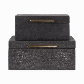 Faux Shagreen Box elegant wall decor