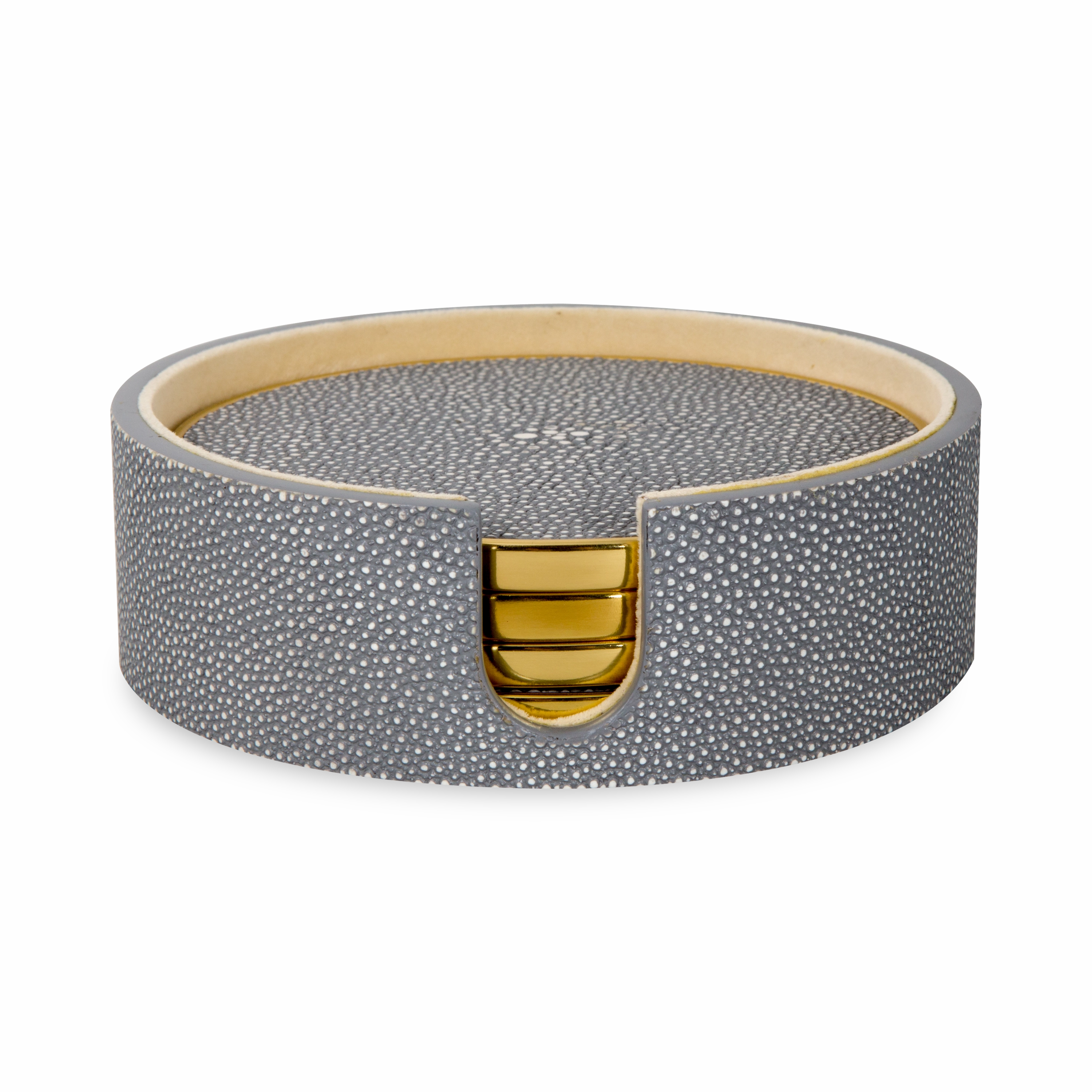 Faux Shagreen Coasters